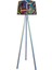 Masif 3 Ayaklı Lambader,tripod,abajur( Sarmal Desen- Beyaz Ayak) 1
