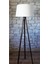 Masif 3 Ayaklı Lambader,tripod (Kemik-Koyu Ceviz) 1