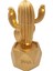 LED Işıklı Sevimli Kaktüs Dekoratif Masa Lambası Mini Biblo Gece Lambası-Gold (4172) 4