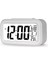 Dijital Alarmlı Masa Saati LED Ekran Pilli Çalar Saat Beyaz 1