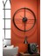 Iskandinav Xxl 75 cm Siyah, Ispanyol ve Iskandinav Tarzı Ferforje Metal Minimalist Duvar Saati 2