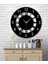 Siyah Ahşap Yuvarlak Roma Rakamlı Duvar Saati Salon Oturma Yatak Odası Ofis Için 40X40 Duvar Dekoru 1