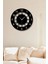 Siyah Ahşap Yuvarlak Roma Rakamlı Duvar Saati Salon Oturma Yatak Odası Ofis Için 40X40 Duvar Dekoru 3