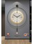 Timelles Xxl 75 cm Black Fred (3 Pil ile Gelir ) LED Kristal - Modern Metal Duvar Saati 1