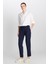 Regular Fit Normal Kesim Normal Bel Düz Paça Yumuşak Dokulu Lacivert Pantolon 1