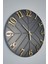 - Diagonal Lines - Siyah & Gold - 50CM Duvar Saati 3