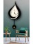 Retro Dmr Damla Model Sarkaçlı Saat,ahşap Duvar Saati, Duvar Saati, Ahşap Saat, Wooden Wall Clock A 4