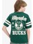 Erkek Çocuk NBA Milwaukee Bucks Bisiklet Yaka Kısa Kollu Tişört E4842A825SM 1