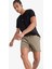 fit Baskılı Esnek Dokulu Kısa Boy Sporcu Deniz ŞORTU C5138AX25HS 4