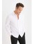 Modern Fit Polo Yaka Dokulu Esnek Kumaş Uzun Kollu Gömlek D7246AX25SP 4