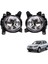1 Çift Araba Ön Tampon Sis Farları Montajı Sürüş Lambası Sis Farı Hyundai Santa Fe 2011 2012 (Yurt Dışından) 3