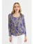 Içi Bluz Görünümlü Yaprak Desen Bluz 3