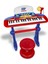 | Minikeyfun - Tastiera Giocattolo Piccoli Musicisti Con Microfono, Sgabello E Leggio, Rosa, 54,4 x 32,9 x 15,9 cm 1