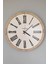 Wood And Soft Style - Açık Gri & Meşe - Roma Rakamlı- 45CM Duvar Saati 2