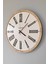 Wood And Soft Style - Açık Gri & Meşe - Roma Rakamlı- 45CM Duvar Saati 3