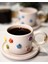 Rengarenk Papatya Temalı 24K Altın Süslemeli Seramik Mug 3