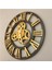 Duvar Saati Ahşap Antik Gold Roma 3050 Ça Altın Siyah 2