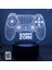 Neon Gamer 3D Lamba LED Gece Lambası Oyun Kurulumu Rgb Çocuk Lambaları Oyuncu Odası Dekorasyonu Yatak Odası Masa Lambası Kişiselleştirilmiş Hediyeler (Yurt Dışından) 1