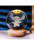 Sıcak 6cm 3D Kristal Top Dikiş Pikachu Ahşap Taban 6cm Kristal Top Gezegen Gece Lambası Lazer Oyma Çocuk Hediyeleri (Yurt Dışından) 3