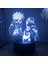 Anime Naruto Uzumaki LED Gece Lambası Oyuncaklar Akatsuki Kakashi Hatake Çocuk Yatak Odası Gece Lambası Itachi Uchiha 3D 7/16 Renk Lamba Dekor (Yurt Dışından) 2