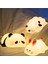 LED Gece Işıkları Sevimli Koyun Panda Tavşan Silikon Lamba USB Zamanlama Başucu Dekoru Çocuk Bebek Gece Lambası Doğum Günü Hediyesi (Yurt Dışından) 3