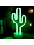 Sevimli Kaktüs Neon Işıkları ve USB ile Çalışan LED Masa Lambası Parti Doğum Günü Hediyesi Oturma Odası Kamp Yaz Ev Dekoru (Yurt Dışından) 4