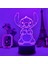 Lilo & Stitch Karikatür 7/16 Renk Yaratıcı 3D Lamba Anime Figürü LED Gece Lambası Dokunmatik Masa Lambası Süsleri Çocuk Oyuncakları Hediyeler (Yurt Dışından) 1
