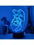 Lilo & Stitch Karikatür 7/16 Renk Yaratıcı 3D Lamba Anime Figürü LED Gece Lambası Dokunmatik Masa Lambası Süsleri Çocuk Oyuncakları Hediyeler (Yurt Dışından) 1