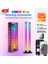 Rgb Ortam Işığı Wıfı Bluetooth Çift Taraflı Aydınlatmalı 24 Tuşlu Uzaktan Kumanda Akıllı Uygulama LED Masaüstü Işığı Ortam Işığı (Yurt Dışından) 1