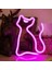 Duvar Dekoru Için Kedi Neon Tabelası LED Işıklı Tabela Dekor Evcil Hayvan Mağazası Hayvan Kulübü USB Oda Duvarı Ev Partisi Doğum Günü Hediyesi (Yurt Dışından) 1