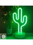 Adet Yeşil LED Kaktüs Neon Işık Tabanlı Dekoratif Yatak Odası Işığı Masaüstü Gece Lambası Düğün Doğum Günü Partisi Dekoru Için Uygun (Yurt Dışından) 2