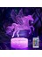 Çocuklar Için Unicorn Gece Lambası 3D Gece Lambası Uzaktan Kumandayla 16 Renk Değişimi Oda Dekoru Çocuklar Kızlar Için Sevgililer Günü (Yurt Dışından) 2