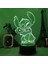 Lilo & Stitch Karikatür 7/16 Renk Yaratıcı 3D Lamba Anime Figürü LED Gece Lambası Dokunmatik Masa Lambası Süsleri Çocuk Oyuncakları Hediyeler (Yurt Dışından) 1