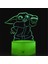 Anime Yoda Bebek 3D Lamba LED Illüzyon Gece Lambası Renk Değiştiren Lampara Çocuklar Için Yatak Odası Dekor Gece Lambası Manga Groot Masa Lambası (Yurt Dışından) 3