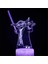 Anime Yoda Bebek 3D Lamba LED Illüzyon Gece Lambası Renk Değiştiren Lampara Çocuklar Için Yatak Odası Dekor Gece Lambası Manga Groot Masa Lambası (Yurt Dışından) 1