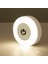 Enerji Tasarruflu LED Dokunmatik Sensör Gece Lambası USB Manyetik Duvar Lambası Oda Koridor Yatak Odası Yuvarlak Taşınabilir Gece Lambası (Yurt Dışından) 2