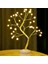 Masa Ağacı Gece Lambası Usb/ Güçlendirilmiş Dokunmatik Anahtar Yapay Bonsai Kiraz Çiçeği Masaüstü Ağacı LED Lamba Işık Dekorasyonu (Yurt Dışından) 4