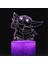 Anime Yoda Bebek 3D Lamba LED Illüzyon Gece Lambası Renk Değiştiren Lampara Çocuklar Için Yatak Odası Dekor Gece Lambası Manga Groot Masa Lambası (Yurt Dışından) 1