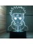 Anime Naruto Naruto Sasuke Namikaze Minato Karikatür 3D Gece Lambası Moda Yatak Odası Başucu Lambası Ortam Işığı Masaüstü Süsü (Yurt Dışından) 1