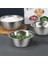 3 Adet Paslanmaz Çelik Kase Pişirme Kabı Ölçekli Ev Sofra Takımı Pişirme Kabı Meyve Salatası Kasesi Mutfak Pişirme Kabı (Yurt Dışından) 3