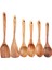 Ahşap Mutfak Gereçleri Seti,6 Adet Pişirme Için Ahşap Kaşıklar,ahşap Pişirme Gereçleri,yapışmaz Tava Için Ahşap Kaşıklar (Yurt Dışından) 1