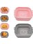 Air Fryer Silikon Kaplamalar, Kare Tekrar Kullanılabilir Air Fryer Kaplamaları Katlanabilir, Air Fryer Aksesuarları, 2 Paket Pembe ve Gri (Yurt Dışından) 2