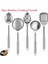 5 Adet Mutfak Pişirme Gereçleri Seti Paslanmaz Çelik Kürek Çorba Kaşığı Spatula Gereçleri Yemek Takımı Pişirme Araçları (Yurt Dışından) 4