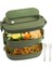 Öğle Yemeği Kutusu, Çocuklar Yetişkinler Için Sızdırmaz Bento Kutusu, Çatal Bıçak Takımı Bento Kutuları, Çocuk Erkek Kadın Yetişkinler Için Çalışma Okulları Yeşil (Yurt Dışından) 1