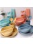 Tabak ve Kase Setleri, 32 Parça Buğday Samanı Yemek Takımı, Mutfak Yemek Takımı, Kamp Yeniden Kullanılabilir Tabak ve Kase Setleri-A (Yurt Dışından) 4