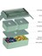 Bento Box Kiti, 47.35OZ Bento Box Yetişkin Öğle Yemeği Kutusu, 3 Bölmeli Bento Öğle Yemeği Kutusu, Yetişkinler Için Yemek Hazırlama Kapları Yeşil (Yurt Dışından) 4