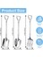 12 Adet Tatlı Kaşık ve Çatal Seti, Kürek Şeklinde Dondurma Kaşıkları, Kahve Yoğurt Kek Meyve Için Mini Kürek Kaşıkları (Yurt Dışından) 5