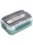 304 Paslanmaz Çelik Yalıtımlı Öğle Yemeği Kutusu Öğrenci Yetişkin Öğle Yemeği Kutusu Kahvaltı Kutusu Gıda Kabı (Yeşil) (Yurt Dışından) 1
