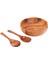 Ahşap Salata Kasesi-Büyük 9.4 Inç Akasya Ahşap Salata Kaşıklı Ahşap Kase, Meyve, Salata Için Kullanılabilir (Yurt Dışından) 1