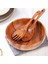 Ahşap Salata Kasesi-Büyük 9.4 Inç Akasya Ahşap Salata Kaşıklı Ahşap Kase, Meyve, Salata Için Kullanılabilir (Yurt Dışından) 2